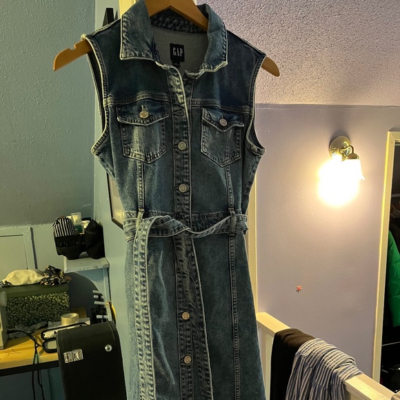 Denim Midi Dress - Picture 2 of 3